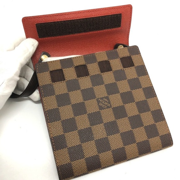 Louis Vuitton Damier CD Case DVD Bag Crossbody Shoulder Canvas Brown - Picture 9 of 15